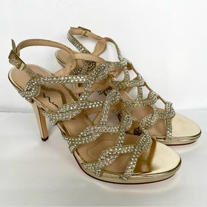 Nina Shoes | Nina Roisin Gold Heeled Sandal | Size 7.5